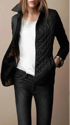 Women's Diamond Quilted Button Front