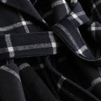 Women's Plaid Lapel Single Button