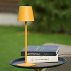 Tall Dimmable Table Lamp - Touch-Control Rechargeable LED - Gold