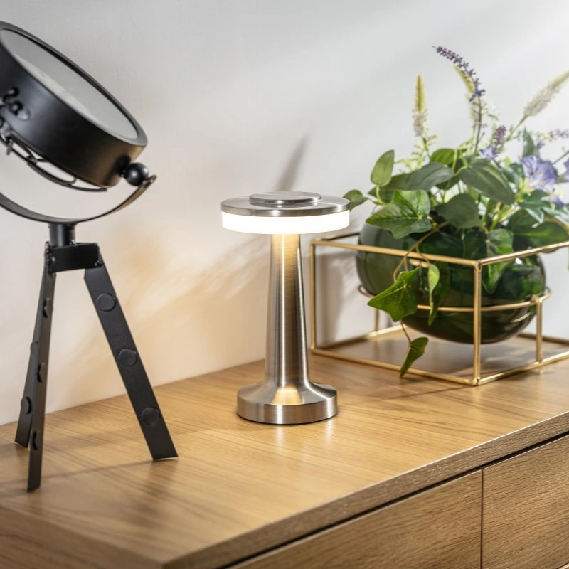 Portable Dimmable Table Lamp - Elegant Retro Design